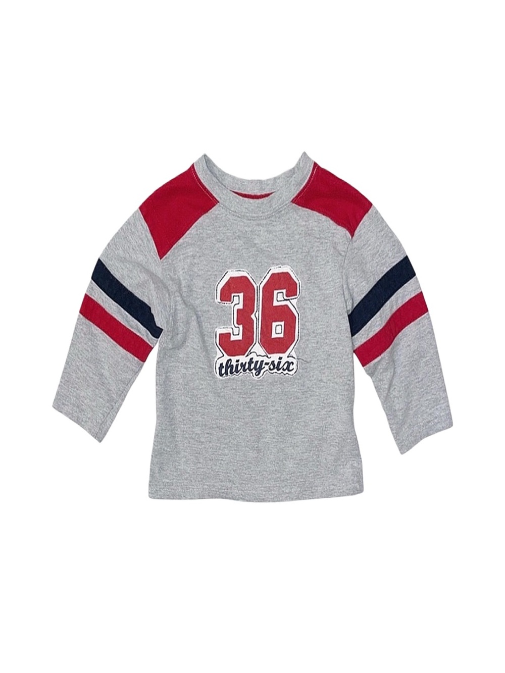 OKIE DOKIE Toddler Boy Grey Long Sleeve Shirt Size 2T